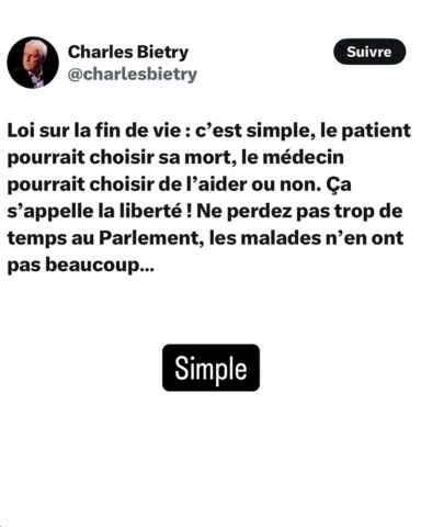 Ça s’appelle la liberté.
Simple.