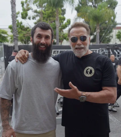 Incredible day with the legend @schwarzenegger Thanks for this day, advice and m