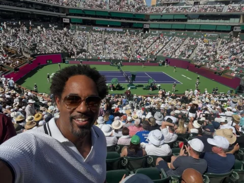 Amazing #tennis out at 
@indianwellstennisgarden 

#muchlove to @donnamariekelso