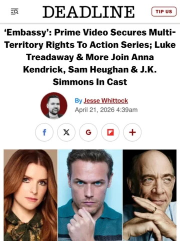 What a cast! 💥 
@deadline 

Excited for you to see “Embassy” on
@primevideo @pr
