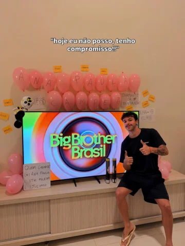 dia de ver ana paula renault ser campeã do bbb!!!! organizei até uma festa aqui 