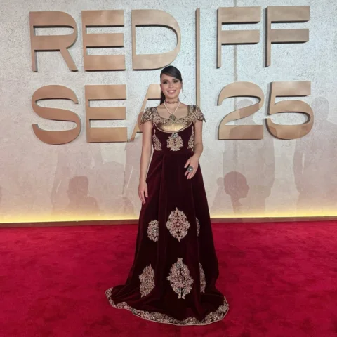 Red sea film festival ❤️
Dress: @houitacreation 
Thanks to @adelelias.photograph