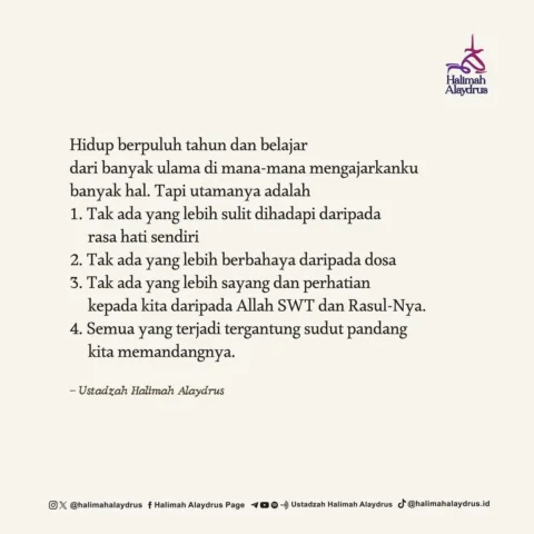 .
Ini adalah pelajaran-pelajaran besar dan prinsip-prinsip hidup yang saya dapat