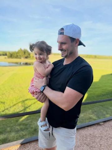 Easter sunshine, family around us, and my little girl making every moment feel b