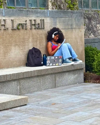 Studying, but spring makes it better
