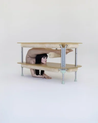 BIO POP - DINING TABLE

Painted stainless steel, plexiglass, 3D printed resin an