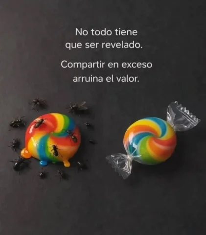 No todo se cuenta.
Cuanto más enseñas, más pierde valor.
Lo importante no necesi