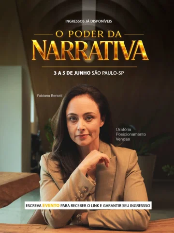 🚨 INSCRIÇÕES ABERTAS ! 🚨

O Poder da Narrativa é um evento presencial para que