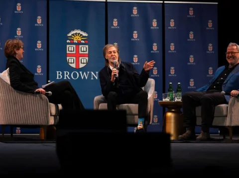 Legendary musician Paul McCartney joined the Brown University community on Monda