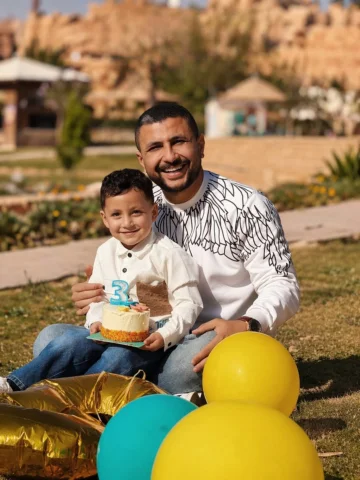 النهارده مش عيدميلاد رحيم .. النهاردة حاسس اني فرحي .. فرحان انه بيكبر قدام عيني