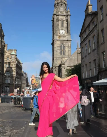Saree at the Fringe! 
‘The Light Catcher’ - A solo play from India 

theSpace on