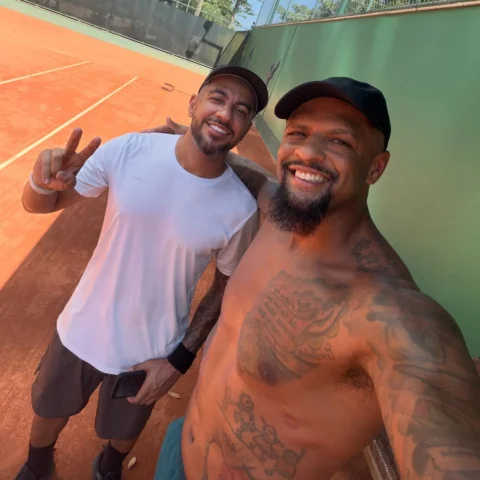 Outra manhã de tênis 🎾 com meu irmão @brunoribeiro.18 vulgo Malvadão, Vitória d