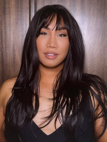 So I bought this lil synthetic wig from Amazon to see what I would look like wit