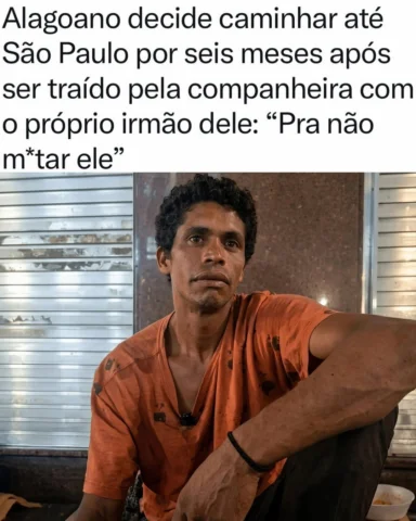 Natural de Alagoas, Ronaldo Carvalhos vive nas ruas há cerca de 20 anos. Tudo co