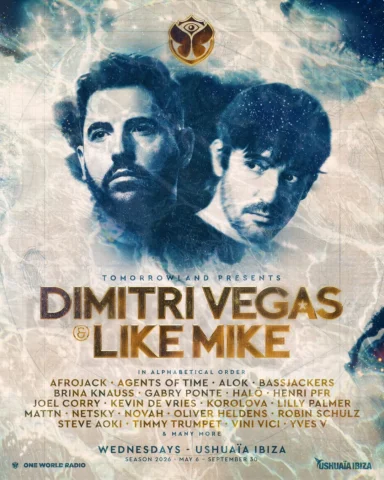 Tomorrowland and @dimitrivegasandlikemike return to @ushuaiaibiza with Planaxis.