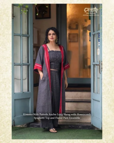The gorgeous Bidita Bag radiates effortless elegance in our Kimono Style Patteda
