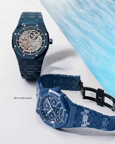 Blue ceramic excellence 👀

The Royal Oak Double Balance Wheel Openworked 15416C
