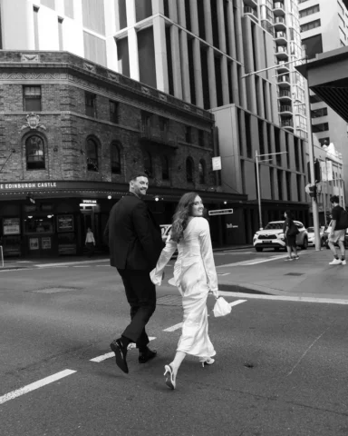 Adam & Zoe, but make it editorial 🖤

An intimate start at the Pyrmont Registry,