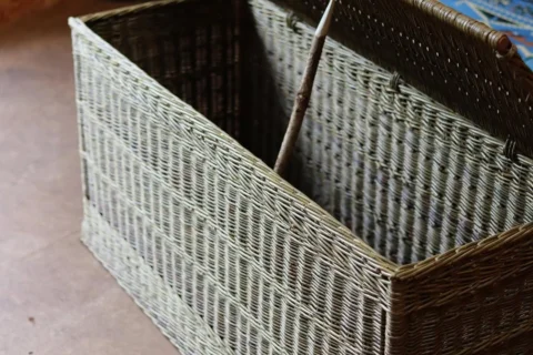 End of bed linen basket, blanket basket, trunk, toy basket, log basket, book bas