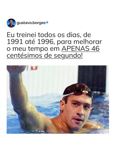 Treinei anos por 46 centésimos de segundos que me trouxeram 4 medalhas olímpicas