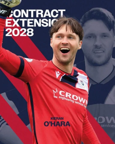 Dundee Football Club are delighted to announce that Kieran O’Hara has signed a n