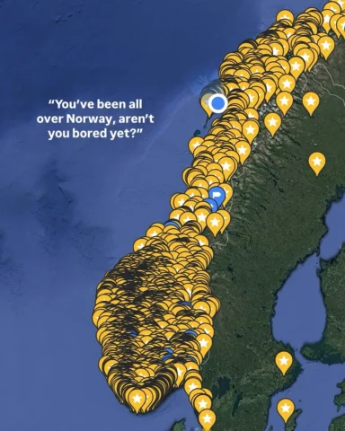 When I first started traveling around Norway, it was all about reaching “that sp