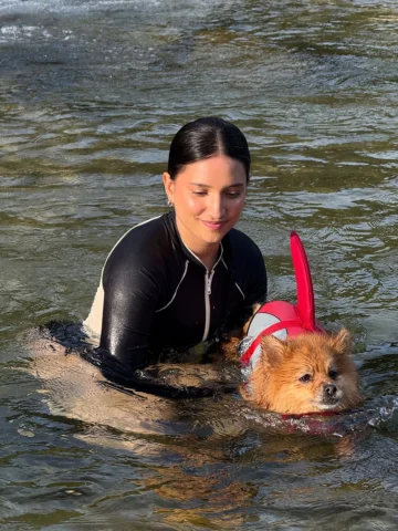 hoy fuimos al río y no pudo ser más perfecto, que felicidad🌼☀️🐕