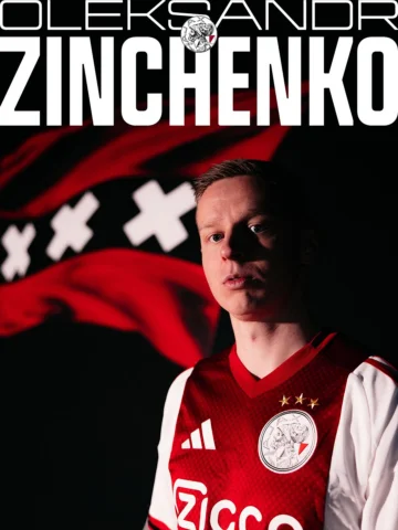 Ready to play for Ajax.
Welcome, Oleksandr Zinchenko! ❌❌❌