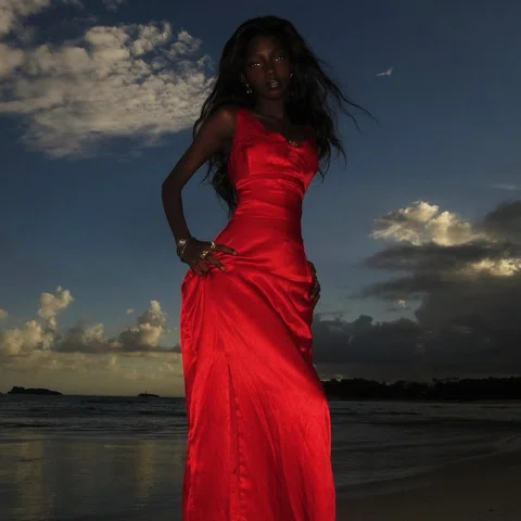 Red and black 
-