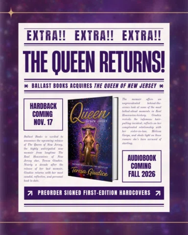 In case you missed it: my new book, The Queen of New Jersey, is now available fo