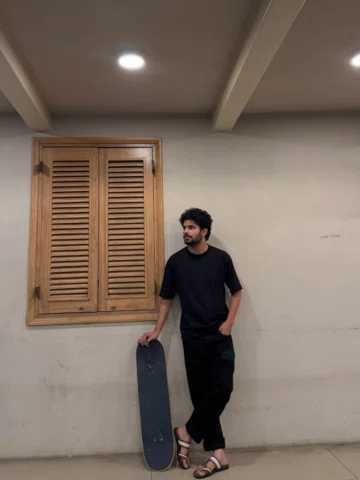 For the first time in my life got photos clicked with skateboard bahut maza aaya