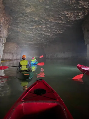 A little getaway to the Red River Gorge. 

Kayaking in an old limestone mine. Gl