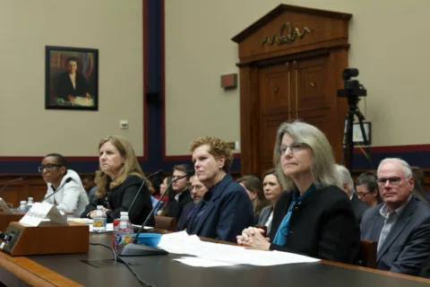 Sally Kornbluth is the only university president in this photo who has not yet l