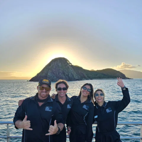 Sunsets over Snapper Island and the Daintree rainforest. My crew and i pictuerd 