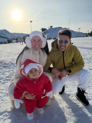 Vivendo momentos especiais em família, curtindo o frio, a neve e a beleza da Fra