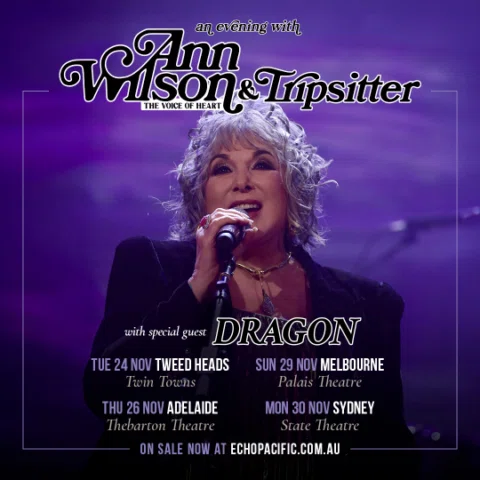 Join Ann Wilson & Tripsitter in Australia this November with special guests Drag