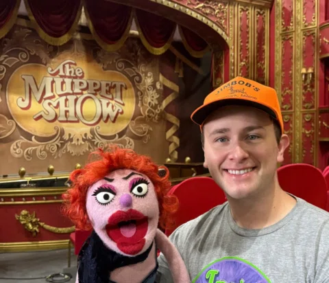 One last The Muppet Show post! Here I am with the gorgeous Whatnot I performed i