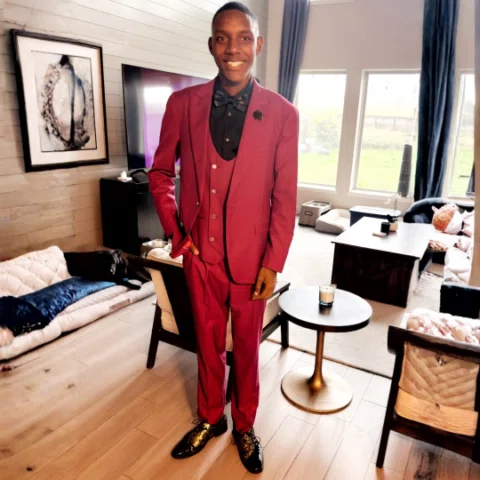 Getting him ready for prom tonight was one of those moments that hits you a litt