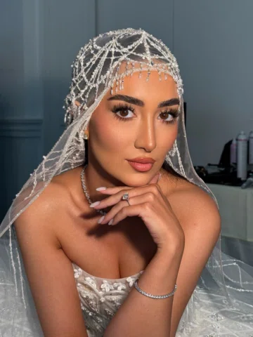 An angelic bridal moment 🤍✨

The vision: let her natural face structure shine. 