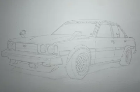 En proceso de un Ke 70... ✍️🚗 ¿Reconocen la joya?
.
.
.
✍🏻: @lisset_paint