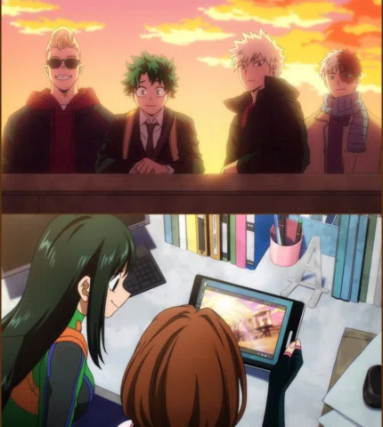 My hero academia (I Am a Hero Too) 
.

.

.

. #ochacouraraka #tsuyuasui #mha #m
