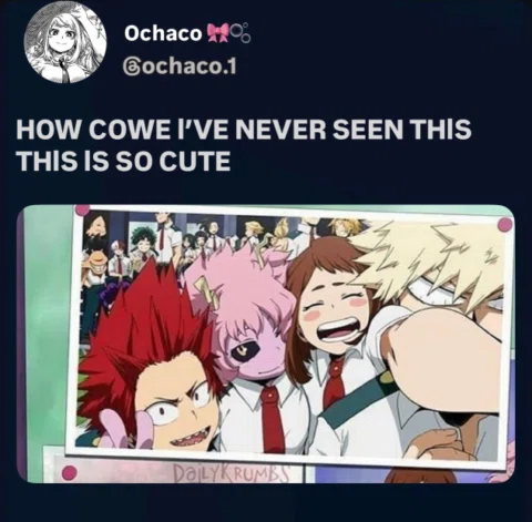My hero academia 
.

.

.

. #mha #ochakouraraka #bakugokatsuki #kirishimaeijiro