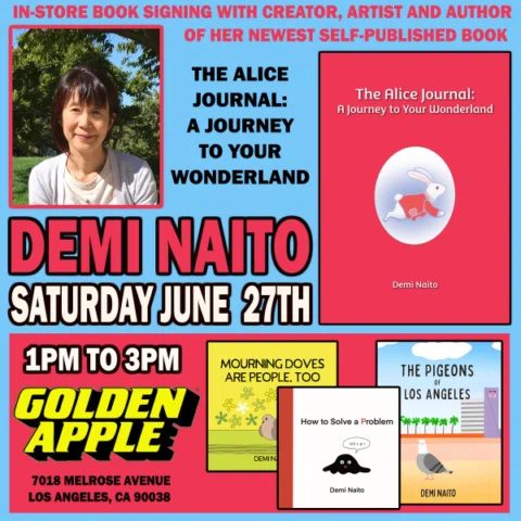 “6/27 Golden Apple Signing 🐇”
In 10 days, I will be signing my new book, The Al