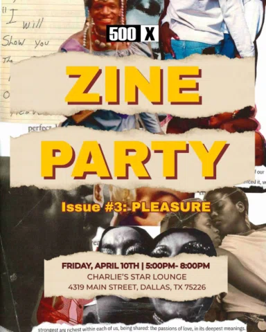💌 Zine release party for @the500x Zine Issue #3 "PLEASURE" curated by 2026 500x