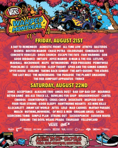 MONTREAL! We will be seeing you this Saturday at @vanswarpedtourca @vanswarpedto