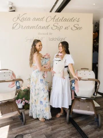 The dreamiest 💭 Kaia & Adelaide were so loved at their Sip n See. Thank you to 