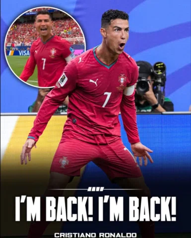 🎙️Reporter: Did you say "I'm back" to the camera? 

Cristiano Ronaldo: "Yes, so