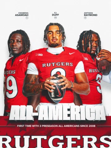 Built On the Banks 💪  That’s 3️⃣ Preseason All-Americans for @rfootball for the