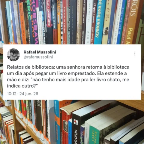 "A cada leitor o seu livro, a cada livro seu leitor"

📍Centro Cultural Unimed-B