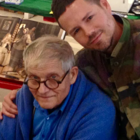 RIP David Hockney 😍 We had so much fun! Your mark is indelible and will continu